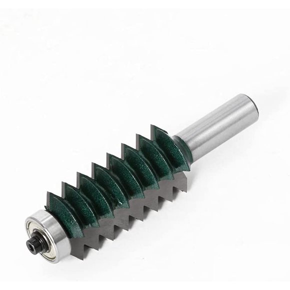 Drill Bit 1PC 12MM Shank Milling Cutter Wood Carving Raised Panel "V" Joint Bits Finger Joint Glue Milling Cutter Tenon;JU