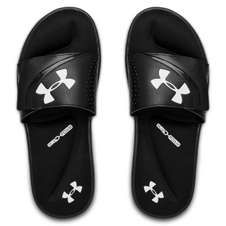 ★送料無料★アンダーアーマーUA Ignite VI SLIDE 3022711-003 Under Armour Men's Ignite VI Slide Sandals, Black/White