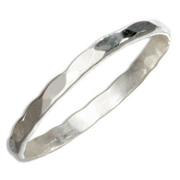 Sterling Silver Faceted Fitted Sized Midi Above the knuckle Toe Ring