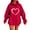 Vermilion, variant on Valentine Hoodies for Women Long Sleeve Shirts Spring Clothes 2026 Outfits Crewneck Heart Printed Sweatshirts Fashion Clothing
