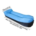 thumbnail image 2 of Xihbxyly Sofá Inflable, Portátil y Fácil de Inflar, Cómodo Soporte para El Cuello, Ligero y Resistente Al Agua, Ideal para Acampar Al Aire Libre o En La Playa, Ideal para Aventureros. Incluye Práctic, 2 of 2