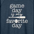 thumbnail image 3 of Instant Message - Game Day Favorite Day - Women's Lightweight French Terry Long Sleeve Shirt, 3 of 6