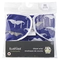 thumbnail image 2 of Kushies Baby Infant Waterproof Diaper Wrap, Navy Mustache, 2 of 2