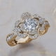 thumbnail image 4 of Flower Shape Full Ring for Women Fashion Jewelry Popular Accessories, 4 of 6