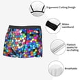 thumbnail image 3 of Sikiie Colorful Tie Dye Stained Glass 2 Print Men's Boxer Briefs, Elastic Waistband Boxer Briefs Leggings-Medium, 3 of 5