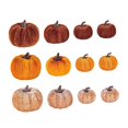 thumbnail image 3 of 12 adornos de calabaza de Halloween, colecciones de decoración de otoño, ilustraciones, manualidades de calabaza simuladas para la mesa de entrada,, 3 of 8
