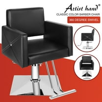 Classic Black Hydraulic Barber Chair Hair Styling 360 Degree Beauty Salon Equipment