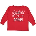 thumbnail image 3 of Inktastic Valentine Boys Ladies Man Boys Long Sleeve Toddler T-Shirt, 3 of 5