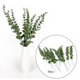 thumbnail image 4 of 20 piezas / pieza Ramo de flores de hoja de eucalipto falso Rama de hoja seca verde Boda Decoración de boda DIY Decoración del hogar del Inte Verde escarchado Baoblaze Hoja de eucalipto falso, 4 of 7