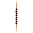 thumbnail image 2 of Galaxy Gold 1.55 Carat 14k Solid Rose Gold Bracelet Natural Garnet, 2 of 3