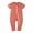 Orange, variant on Fesfesfes Summer Jumpsuit Newborn Infant Onesie Baby Girls Boys Bodysuit Short Sleeve Onesie Printed Zipper One-piece Romper Jumpsuit