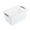 #4 White【1x Basket】, variant on KTFgvq Plastic Laundry Basket with Handle Portable Storage Bin for Clothes Toys Organization, White