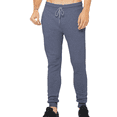 thumbnail image 5 of BELLA + CANVAS Sponge Fleece Jogger Sweatpants Unisex Active Running Jogger Pants, Heather Navy XL, 5 of 6