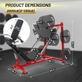 thumbnail image 3 of Ourlova Machine à Presser les Jambes avec Blocage des Mollets, Machine Réglable pour Squats, Rangement de Plaque d'Haltère, Gym à Domicile, 3 of 7
