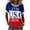Blue #120, variant on 250th Anniversary Usa Shirts Crew Neck Patriotic American Flag T Shirts Liberty Short Sleeve Usa Star Stripes Tops Vocation Independence T-Shirts Vermilion 3XL