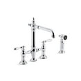 thumbnail image 3 of Kohler K-76519-4 Artifacts 1.5 GPM Widespread Bridge Kitchen Faucet - Vibrant Brushed, 3 of 5