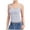 Gray, variant on Women's Square Neck Tank Top Sleeveless Double Lined Basic Tops, S, Light Blue
