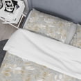 thumbnail image 4 of Designart 'Golden Tropical Pattern VIII' Mid-Century Modern Duvet Cover Set, 4 of 4
