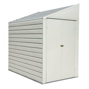 ARROW Yardsaver Steel Storage Shed, 4 x 7 ft, Eggshell, Outdoor Storage Shed