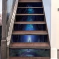 thumbnail image 6 of Halloween Horror Fantasy Jungle Stairs Sticker Peel and Stick Vinyl Stair Riser Decals Staircase Tile Stickers Decor Modern Marble Decoration Self-Adhesive 7.08 x 39.3 inches, 6 of 9
