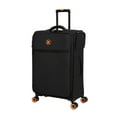 thumbnail image 3 of it Luggage Simultaneous 3 Piece Softside 8 Wheel Expandable Spinner Luggage Set, Black, 3 of 7