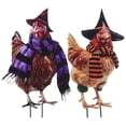 thumbnail image 1 of 2 estacas de metal para gallinas de Halloween, decoración para jardín al aire libre, 1 of 5