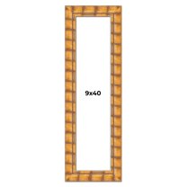 9x40 Frame Beige Real Wood Picture Frame Width 3 inches | Interior Frame Depth 0.5 inches | Natural