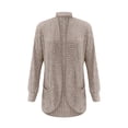 thumbnail image 6 of Qwertyu Womens Long Cardigan Lightweight Sweater Open Front Long Sleeve Cardigans with Pockets 2025 Khaki XL, 6 of 7