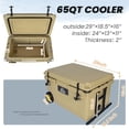 thumbnail image 6 of Ultra-Tough 65 Quart Hard Shell Cooler, Insulated Ice Chest with 6-Day Ice Retention, Heavy-Duty Cooler for Camping, Fishing, Tailgating, Beach & Job Site, 6 of 9