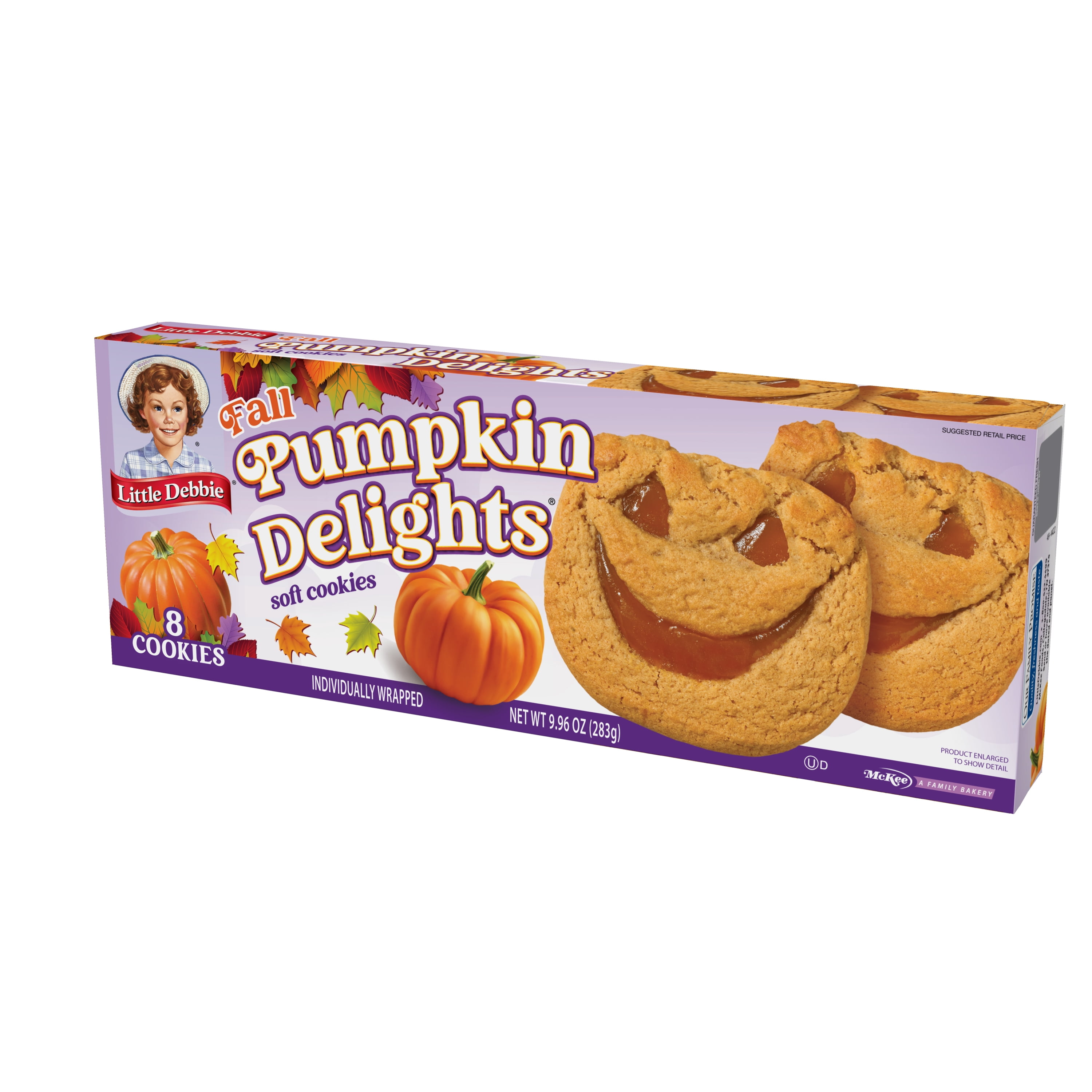Little Debbie Pumpkin Delights Cookies, 9.96 oz, 8 Count