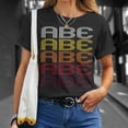 thumbnail image 4 of Abe Retro Wordmark Pattern Style TShirt, 4 of 6