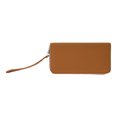 thumbnail image 4 of Unique Bargains 1 Pc Coin Purse Wallet Portable Rhombus Check Swallowtail Zip Around Wristlet Coin Purse Pouch Brown, 4 of 5