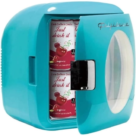 Restored Frigidaire Portable Retro 12-Can Mini Cooler, EFMIS462, Blue (Refurbished)