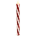 thumbnail image 6 of Northlight Candy Cane Striped Flameless Tapered Christmas Candles - 9.5" - Red and White - Set of 4, 6 of 9
