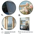 thumbnail image 3 of Designart "Bathroom in France" Floral Floater Framed Wall Art Print, 3 of 7