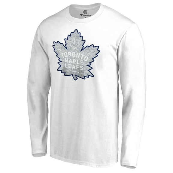 Men's White Toronto Maple Leafs White Out Long Sleeve T-Shirt