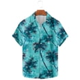 thumbnail image 3 of ZCFZJW Mens Hawaiian Tropical Shirts Regular Fit Casual Summer Short Sleeve Button Down Graphic T-Shirts Trendy Holiday Vacation Beach Tops Multicolor#04 XXL, 3 of 6