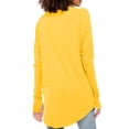thumbnail image 5 of Solid Color Women Long Sleeve Casual Loose Shirt Tops, 5 of 5