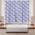 thumbnail image 2 of Ambesonne Floral Kitchen Curtains, Hydrangea Flowers, 55"x45", Ceil Blue Mauve Lavender, 2 of 3