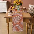 thumbnail image 4 of Table Runners 36 Inches Long Dress Scarves, Orange Red Palm Tree Farmhouse Kitchen/Dining Table Decor Table Runner, Short Coffee Tablerunners, Summer Tropical Plants Rustic Leaves 13x36 Inch, 4 of 9