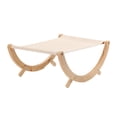 thumbnail image 3 of Hamaca para gatos, mecedora para gatos, cama de madera portátil cómoda para dormir, muebles para gatos, cama para gatos, nido para gatos pequeños y Yuyangstore Nido de hamaca mecedora para gatos, 3 of 8