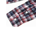 thumbnail image 3 of Bienzoe Boy's Flannel Button Down Long Sleeve Plaid Shirt Red 7/8, 3 of 9