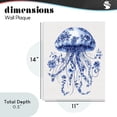 thumbnail image 3 of Funky Vintage Toile Jellyfish Wall Plaque Art, design by Lettered and Lined, 3 of 8