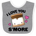 thumbnail image 3 of Inktastic Valentines Day I Love You S'more with Pink Hearts Boys or Girls Baby Bib, 3 of 4