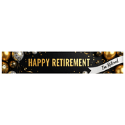 LUUFILx Retirement Celebration Banner Colorful Party Decorations Backdrop Background Happy Event Supplies Photography Props Retirement Party Decor