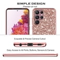 thumbnail image 6 of Compatible with Samsung Galaxy S23 Ultra Case, Glitter Sparkly Samsung S23 Ultra Phone Case with Slim Silicone Shockproof Protective Bumper Cover for Cute Girls Women (Rose Gold), 6 of 7