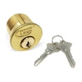thumbnail image 4 of Premier Lock Brass 1-1/4" Mortise Cylinder 2 SC1 Keys 1pc, 4 of 4