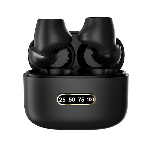 Sidaley Auricular Bluetooth compatible con tapa de silicona Control táctil Auricular Auricular Negro Type2 NO2