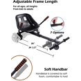 thumbnail image 5 of TechWonder Hover Kart Go Kart Adjustable Seat Attachment for 6.5" Hover-Board Buggy - Black, 5 of 6