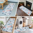 thumbnail image 5 of Blue Ocean 2'x6' Runner Rugs for Hallway Kitchen Bedside Non Slip Washable, Summer Coastal Beach Nautical Octopus Corals Entryway Rug Runners with Rubber Backing, Long Carpet Runner for Laundry Room, 5 of 8